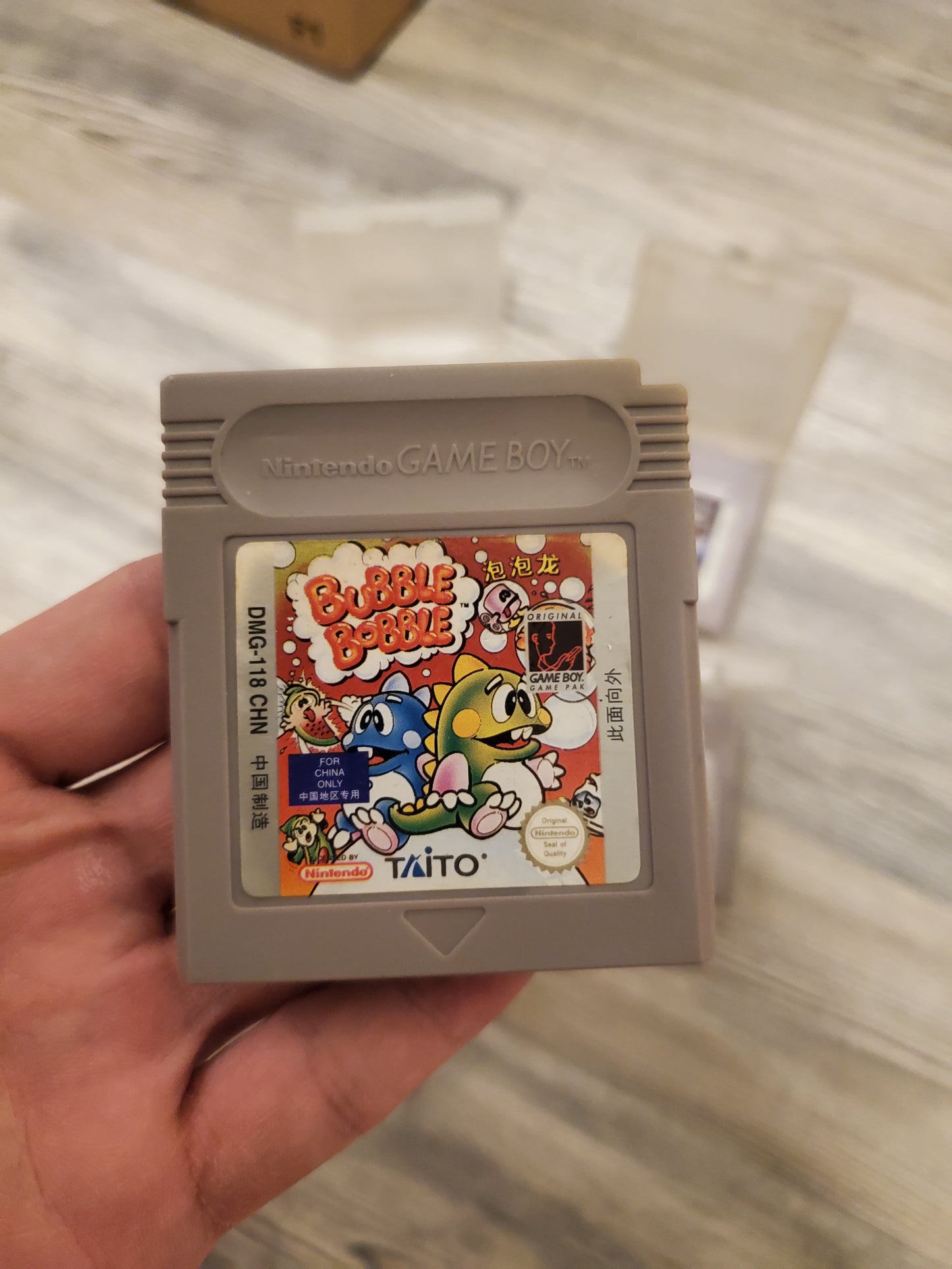 Nintendo Game boy game chinese edtion Bubble bobble