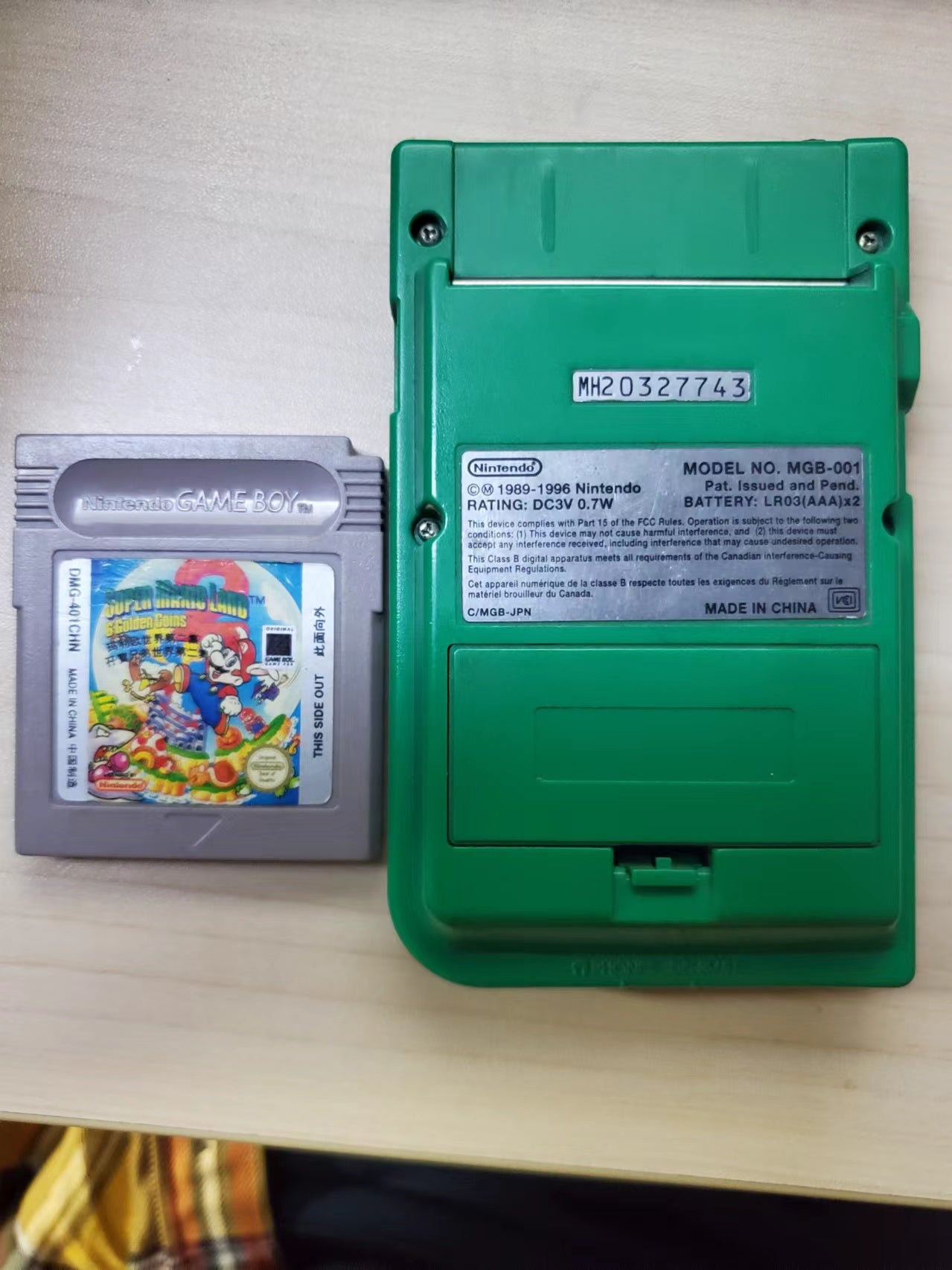 Nintendo Gameboy pocket + game (china edtion) Rare